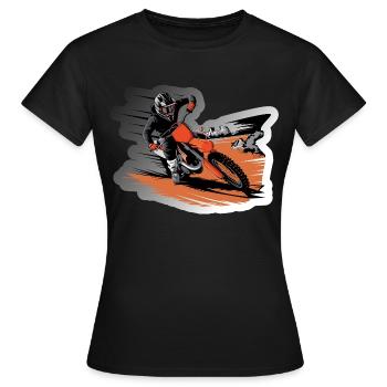 Dirt-Geschwindigkeit - Frauen T-Shirt - Schwarz - Vorne - AI Model Female 172 dark (172cm)