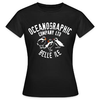 Ozeanographische Belle Ile - Frauen T-Shirt - Schwarz - Vorne - AI Model Female 172 dark (172cm)