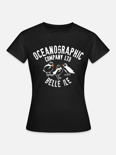 Ozeanographische Belle Ile - Frauen T-Shirt - Schwarz