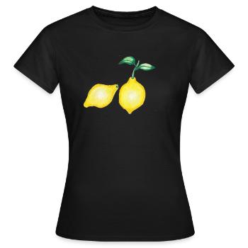 Citrons - T-shirt Femme - noir - Devant - AI Model Female 172 dark (172cm)