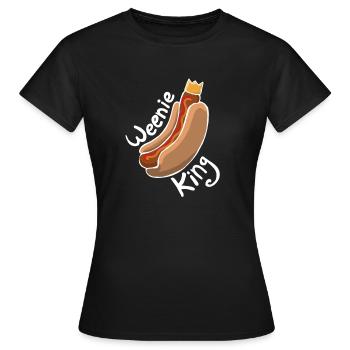 Weenie king - Women's T-Shirt - black - Front - AI Model Female 172 dark (172cm)