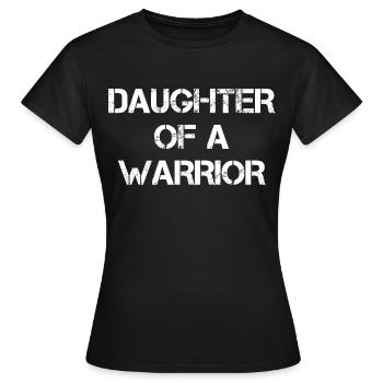 Fille d’un guerrier - T-shirt Femme - noir - Devant - AI Model Female 172 dark (172cm)