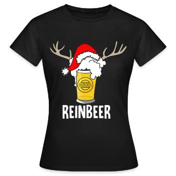 Bière pur - T-shirt Femme - noir - Devant - AI Model Female 172 dark (172cm)