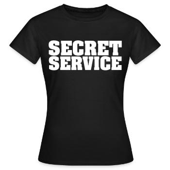 Service secret USSS Agent Washington USA Amérique - T-shirt Femme - noir - Devant - AI Model Female 172 dark (172cm)