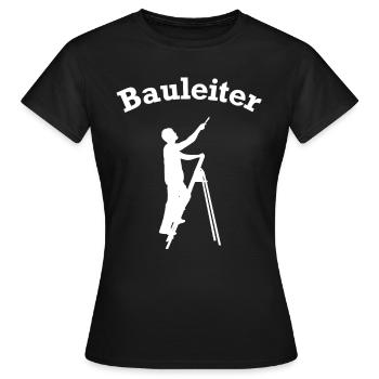 Site Manager Stepladder Construction Site Construction Site Manager - Women's T-Shirt - black - Front - AI Model Female 172 dark (172cm)