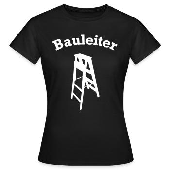Site Manager Stepladder Construction Site Construction Site Manager - Women's T-Shirt - black - Front - AI Model Female 172 dark (172cm)
