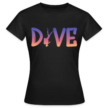 Dive, Diver, Scuba Diving - Frauen T-Shirt - Schwarz - Vorne - AI Model Female 172 dark (172cm)