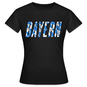 Bayern - Frauen T-Shirt - Schwarz - Vorne - AI Model Female 172 dark (172cm)