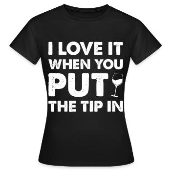 Trinkgeld Kellner Kellnerin Servicekraft Tip - Frauen T-Shirt - Schwarz - Vorne - AI Model Female 172 dark (172cm)
