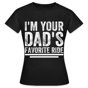 Le véhicule préféré de votre père - T-shirt Femme - noir - Devant - AI Model Female 172 dark (172cm)