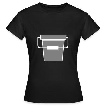 eimer - Frauen T-Shirt - Schwarz - Vorne - AI Model Female 172 dark (172cm)