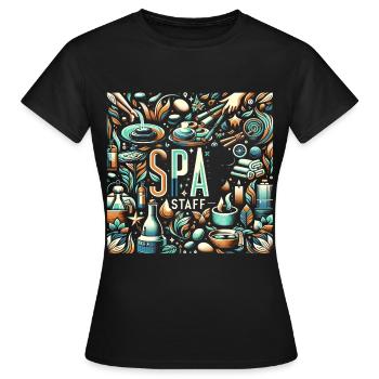 Spa Staff 7 - Frauen T-Shirt - Schwarz - Vorne - AI Model Female 172 dark (172cm)