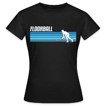 Floorball Unihockey Floor Ball - T-shirt Femme - noir - Devant - AI Model Female 172 dark (172cm)