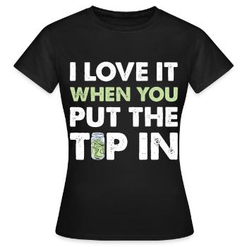 Trinkgeld Tip Kellner Service - Frauen T-Shirt - Schwarz - Vorne - AI Model Female 172 dark (172cm)