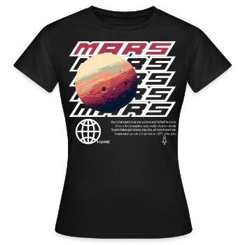 Mars - Frauen T-Shirt - Schwarz - Vorne - AI Model Female 172 dark (172cm)