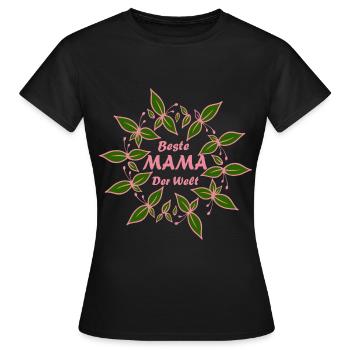 Meilleur Maman Le Monde Maman Maman - T-shirt Femme - noir - Devant - AI Model Female 172 dark (172cm)