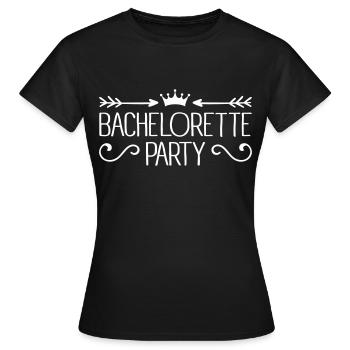 Bachelorette Party - T-shirt Femme - noir - Devant - AI Model Female 172 dark (172cm)
