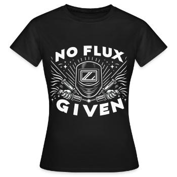 pas de flux donné 8 - T-shirt Femme - noir - Devant - AI Model Female 172 dark (172cm)
