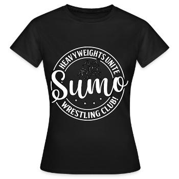 Schwergewicht Unite Sumo Wrestling Club - Frauen T-Shirt - Schwarz - Vorne - AI Model Female 172 dark (172cm)