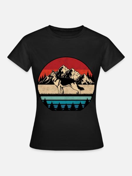 Deutscher Schäferhund - Frauen T-Shirt - Schwarz