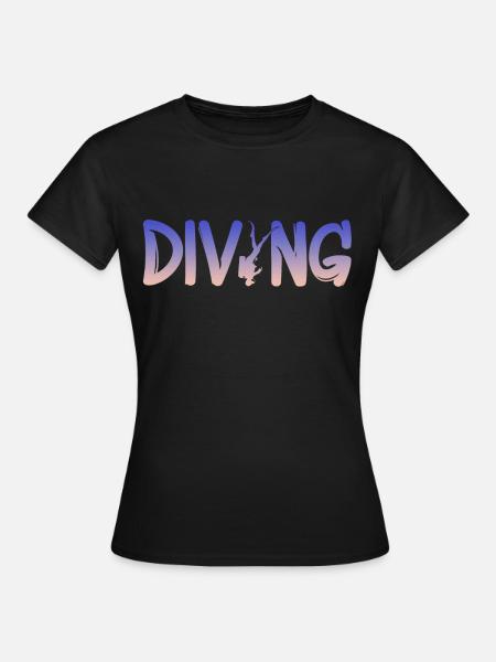 Tauchen Diving - Frauen T-Shirt - Schwarz