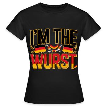 I'm The Wurst 4 - Frauen T-Shirt - Schwarz - Vorne - AI Model Female 172 dark (172cm)