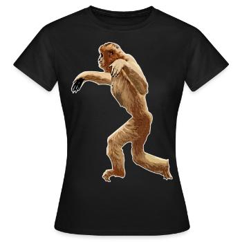Gibbon - Frauen T-Shirt - Schwarz - Vorne - AI Model Female 172 dark (172cm)