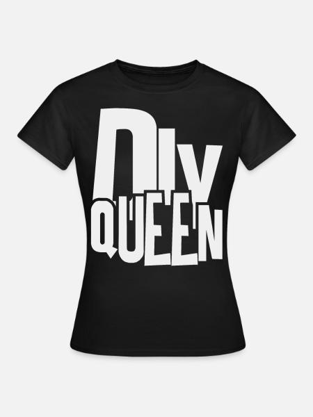 Królowa zrób to - Królowa rzemieślników - Dame-T-shirt - sort