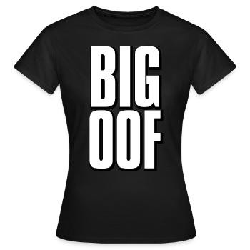Large oof meme - Women's T-Shirt - black - Front - AI Model Female 172 dark (172cm)