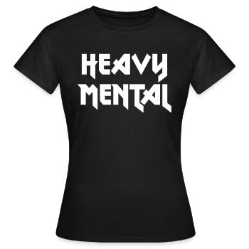 Heavy Metal - heavy psychic - Women's T-Shirt - black - Front - AI Model Female 172 dark (172cm)