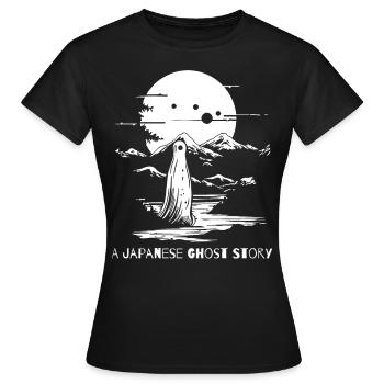 A Japanese Ghost Story - Women's T-Shirt - black - Front - AI Model Female 172 dark (172cm)