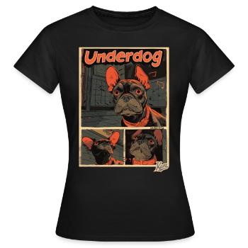 Kleiner Hund ist der Außenseiter - Frauen T-Shirt - Schwarz - Vorne - AI Model Female 172 dark (172cm)