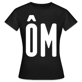 OM! Home! - T-shirt Femme - noir - Devant - AI Model Female 172 dark (172cm)