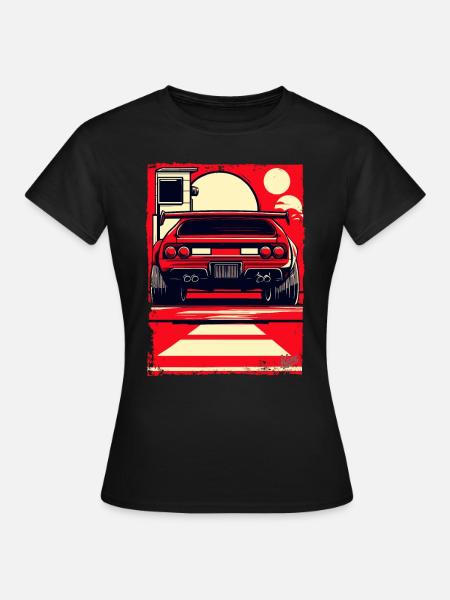Sportwagen - Frauen T-Shirt - Schwarz