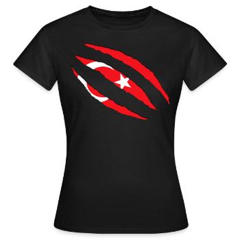 Türkei - Türkiye - Frauen T-Shirt - Schwarz - Vorne - AI Model Female 172 dark (172cm)