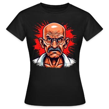 Leader de la Révolution pacifique - T-shirt Femme - noir - Devant - AI Model Female 172 dark (172cm)