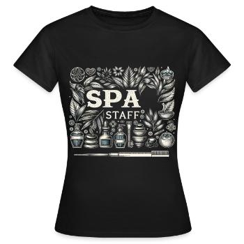 Spa Staff 5 - Frauen T-Shirt - Schwarz - Vorne - AI Model Female 172 dark (172cm)