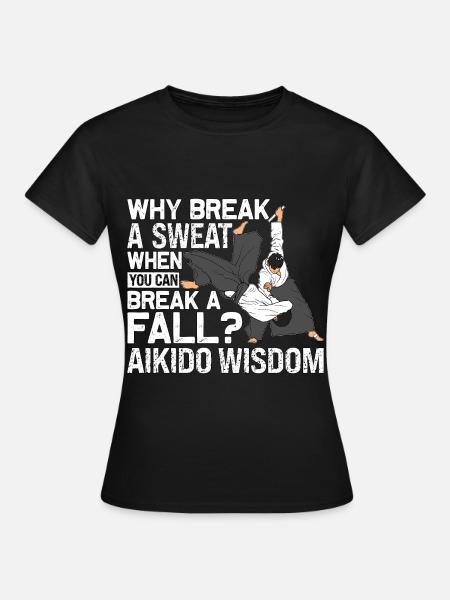 Aikido-Weisheit - Frauen T-Shirt - Schwarz