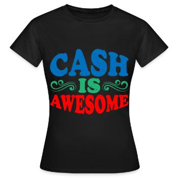 L’argent est génial 9 - T-shirt Femme - noir - Devant - AI Model Female 172 dark (172cm)