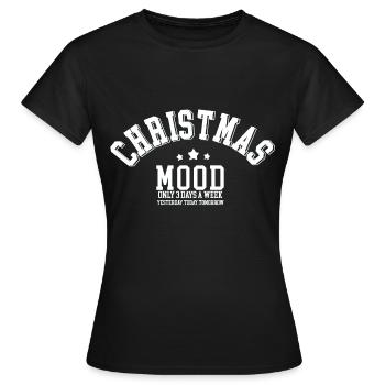Christmas mood - T-shirt Femme - noir - Devant - AI Model Female 172 dark (172cm)