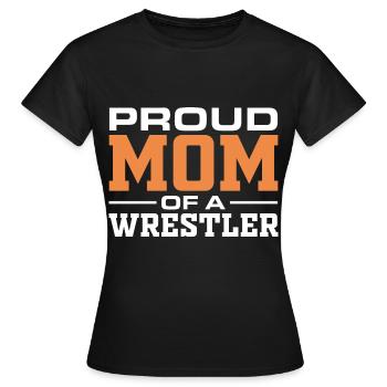 La mère de lutteur maman fière mère d’un lutteur Maman Liebl - T-shirt Femme - noir - Devant - AI Model Female 172 dark (172cm)