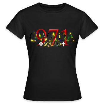 Gwada squad design - T-shirt Femme - noir - Devant - AI Model Female 172 dark (172cm)
