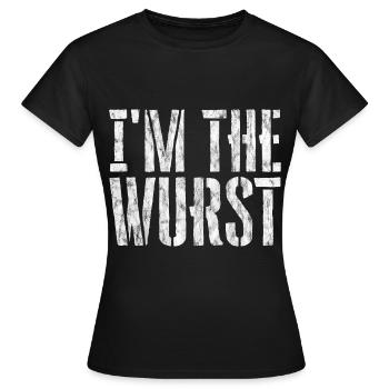 I'm The Wurst 3 - Frauen T-Shirt - Schwarz - Vorne - AI Model Female 172 dark (172cm)