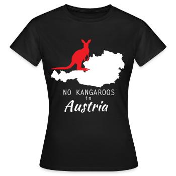 Autriche - T-shirt Femme - noir - Devant - AI Model Female 172 dark (172cm)