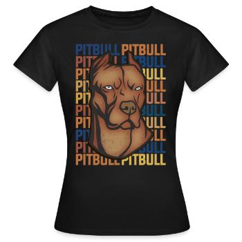 Pitbull - T-shirt Femme - noir - Devant - AI Model Female 172 dark (172cm)