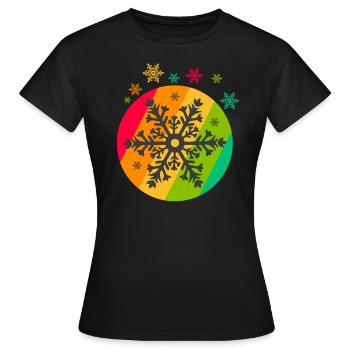 hiver - T-shirt Femme - noir - Devant - AI Model Female 172 dark (172cm)