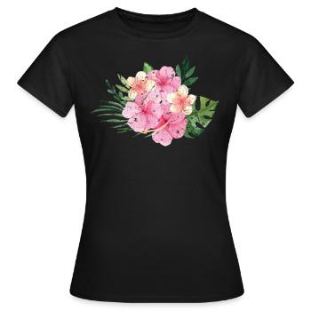 Tropen Sommerurlaub - Frauen T-Shirt - Schwarz - Vorne - AI Model Female 172 dark (172cm)