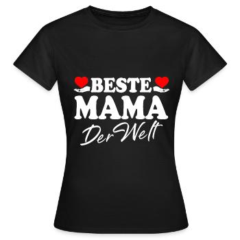 Meilleure maman du monde Fête des Mères Maman supermama - T-shirt Femme - noir - Devant - AI Model Female 172 dark (172cm)