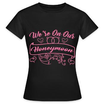 Nous sommes en lune de miel 5 - T-shirt Femme - noir - Devant - AI Model Female 172 dark (172cm)