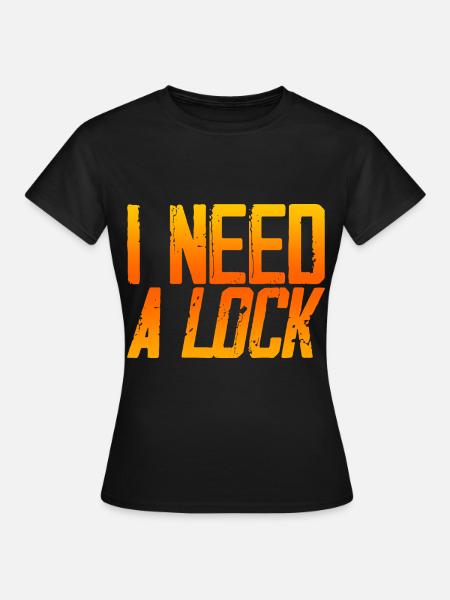 I Need A Lock 3 - Frauen T-Shirt - Schwarz